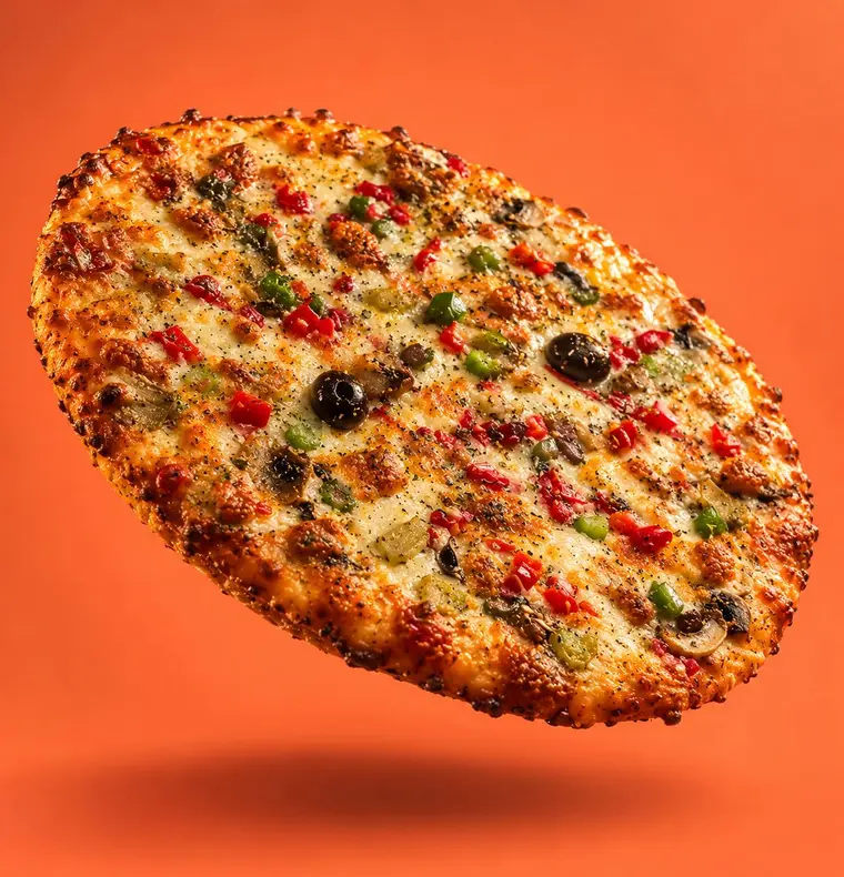 Pizza recién salida del horno